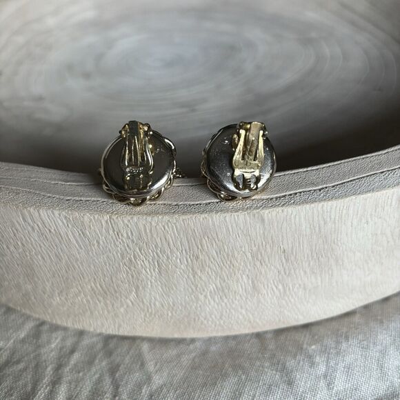 Vtg Gold Tassel Chain Clip On Dangle Earrings Japan Statement Night Out Dress Up - Picture 9 of 12